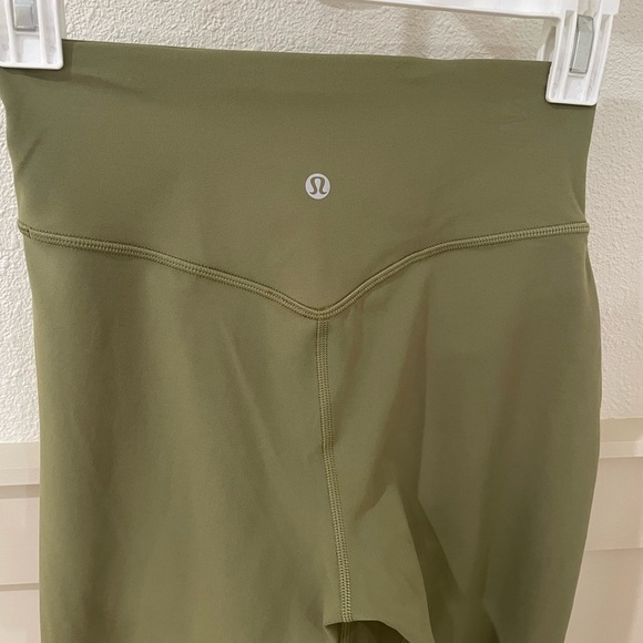 Lululemon Align Leggings High Rise Women’s Jogger Cropped Green Yoga Pants - Picture 13 of 16